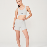 hailey crop grey size inclusive matching grey set womens fashion bike shorts