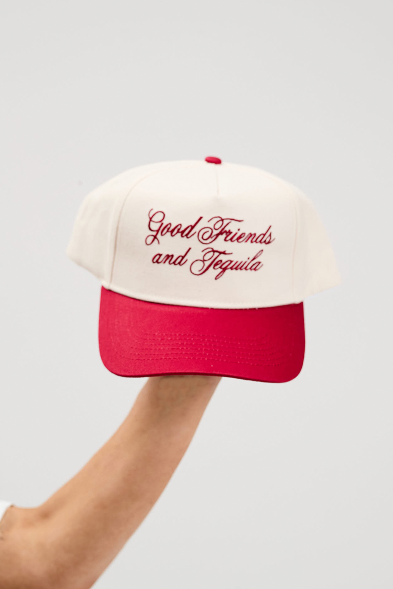 tequila hat burgundy and cream
