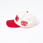 the world is yours logo red white baseball cap