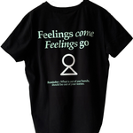 Black feelings come, feelings go tee shirt by Tully Lou ecom shoot