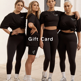 Four girls in black Tully Lou activewear for a gift card