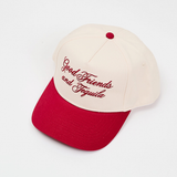 Burgundy-Tully-lou-hat-embroidered-good-friends-and-tequila