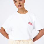 andiamo heavy weight cotton white team with red andiamo italian text logo