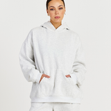 grey hoodie with matching grey track pants 