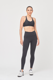 Tully Lou new pocket compression active pant front view full length black