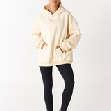 yellow butter heavyweight cotton jumper with pocket Rola hoodie Tully Humphrey