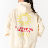 your future is bright meme hoodie butter yellow oversized heavyweight cotton hoodie 