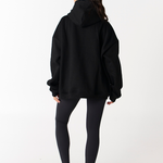 fairfax black boyfriend hoodie back with black seamless leggings
