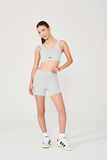 hailey crop grey size inclusive matching grey set womens fashion bike shorts