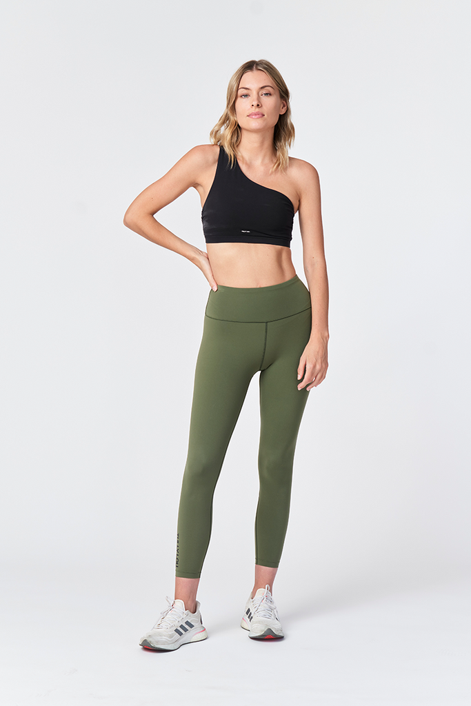 Compression Active Pant Wide Waistband Army