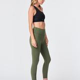 Compression Active Pant Wide Waistband Army