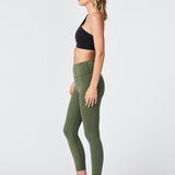 Compression Active Pant Wide Waistband Army